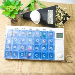 High quality new designed ABS safe health pill case 30 day pill storage