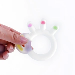 High quality non-toxic and harmless baby supplies can be uperization and reused f baby silicone teething toys
