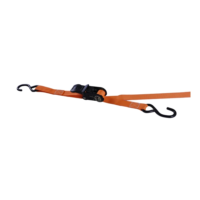 high quality Orange strap lashing with s hook ratchet tie down