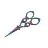 High quality paper craft scissors cutting craft fancy coloured titanium plating vintage scissors