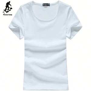 high quality promotion cheap custom white women t shirts