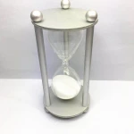 high quality simple stainless steel or aluminum hourglass sand timer 3 minutes