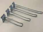 High quality Slatwall Double u shape display hook for slatwall/slat wall euro hook/ Slatwall U hook