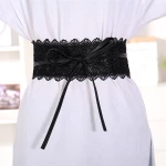 High Quality Various Colors Lace Belt Excellent Quality PVC Classic Cheap PU Lace Belt