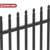 High quality welded wrought iron ornamental metal picket fencing