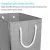Import Hight Quality Linen Fabric Foldable Clothes Storage Hamper Laundry Basket With Lid from China