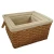 Import Hiyi Handmade Natural Wood Chip Bread Basket with Liner Storage Basket Containers Rectangular Boxes from China