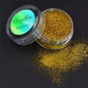 Holographic Glitter Cosmetic Powder Dust Reflective Fine Chunky Gold Body Glitter Art For Festival Rave