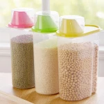 Home Appliance Plastic Food Container With Measuring Cups