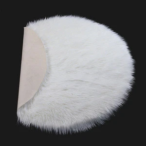 home decorative customized white faux fur carpet rug