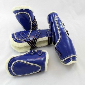 Horse Diamante on Patent Leather boot  Fashionable Style GOOD quality Latest Horse Tendon BOOTS