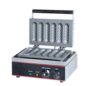Hot Dog Maker Crisps Machine (6 parts) Stainless steel construction with cast iron heating plate