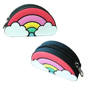 Hot items 2019 new years products funny rainbow cute mini bag coin purse silicone money change purse