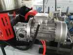 Hot melt glue PVC and veneer laminating profile wood wrapping machine