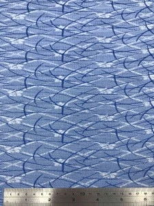 Hot New Products Stretch Jacquard Woven Warp blue Abstract Geometric Bengaline Poly Rayon Spandex Fabric