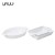 Hot quality cheap price rectangle shape white glazed ceramic bakeware with double handle