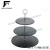 Import hot sale 3 layer cake stand with natural material slate from China