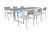 Import Hot sale Europe popular aluminum garden set  table extension from China