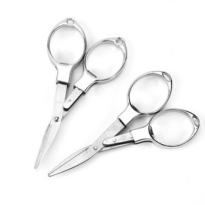 Hot Sale Good Quality Mini Folding Survival Safety Stainless Steel Fishing Line Outdoor Scissors