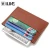 Import Hot sale simple I LIVE leather card holder flat card pocket PU leather credit card holder from China
