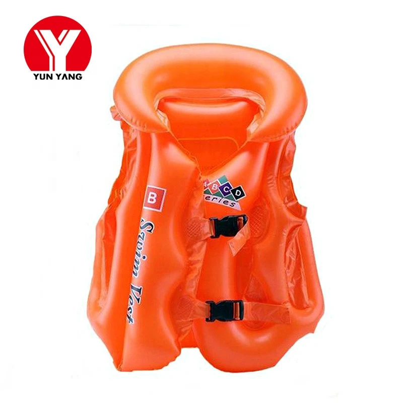 Hot sale S/M/L inflatable swim vest safety vest kids life jacket wholesale
