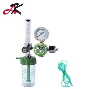 Hot sale stainless steel medical oxgen pressure regulator With Flowmeter/inhalator