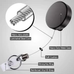 Hot Sell In Amazon Ebay Shopee  Lazada Retractable Badge Holder Reel ID Badge with Belt Clip Key Ring for Name Card Keychain