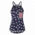Import Hot selling American Flag Hollow Out Bowknot Camisole 4th of July Tank top from China
