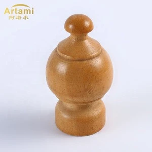 Hot selling Branded high quality wooden curtains rod head accessories