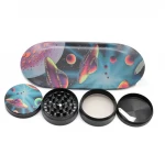 Hot Selling DIY Women Hookah Mouthpiece Smoking Accessories Rolling Tray Grinder Bling Smoking Holder Set