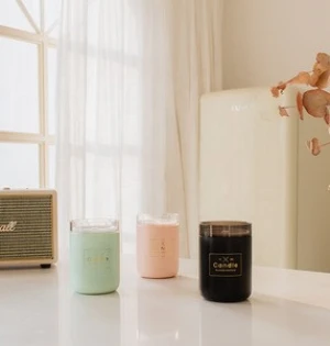 Hot Selling Mini USB Portable Air Freshener Ultrasonic Candle-Shaped with LED Light Air Humidifier