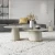 Import hot selling modern round shape top marble cheap coffee table from China