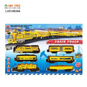 Hot selling plastic electric toy train musical track sets toys for kids