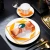 Import Hotel/restaurant/wedding use 8.5 ceramic dessert plate porcelain dessert plate golden custom cheap plates from China