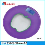Household Mini round kitchen Weight Scale Digital display Kitchen Colorful digital scale