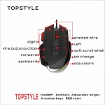 HUMMS 2021 NEW PRODUCTS GAMING MOUSE RGB LIGHTS MACRO BUTTONS 7200DPI