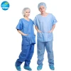 Hygienic Non-woven Patient Gown Scrub Suits Hospital Uniform with CE&ISO