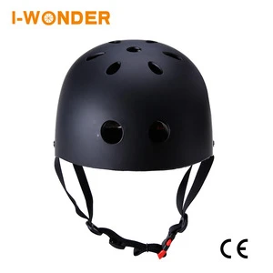 I-Wonder CE CPSC certified safety electric skateboard black helmet