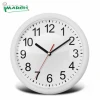 Imarch WC25201-BK classical round shape  no-ticking analog wall clock