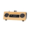 in stock bamboo multi functional portable Speaker With FM Radio usb TF card bluetooth