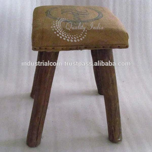 Indian tradition fabric seat stool furniture