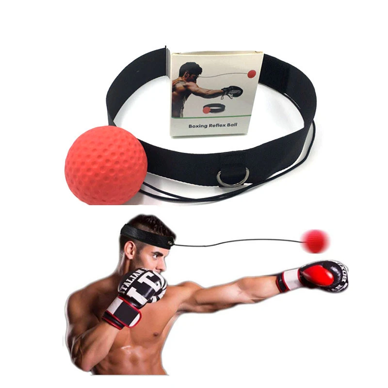Boxing Reflex Ball Bouncy Fight SpeedBall Level Boxing Ball with Headband  Portable Training and Fitness Exercise Equipment