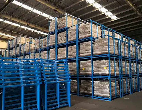 Buy Industrial Warehouse Storage Stacking Nestainer Racks Steel Powder ...