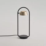 Industry style desk lamp adjustable angle Led table light simple black and champagne lamp on desk