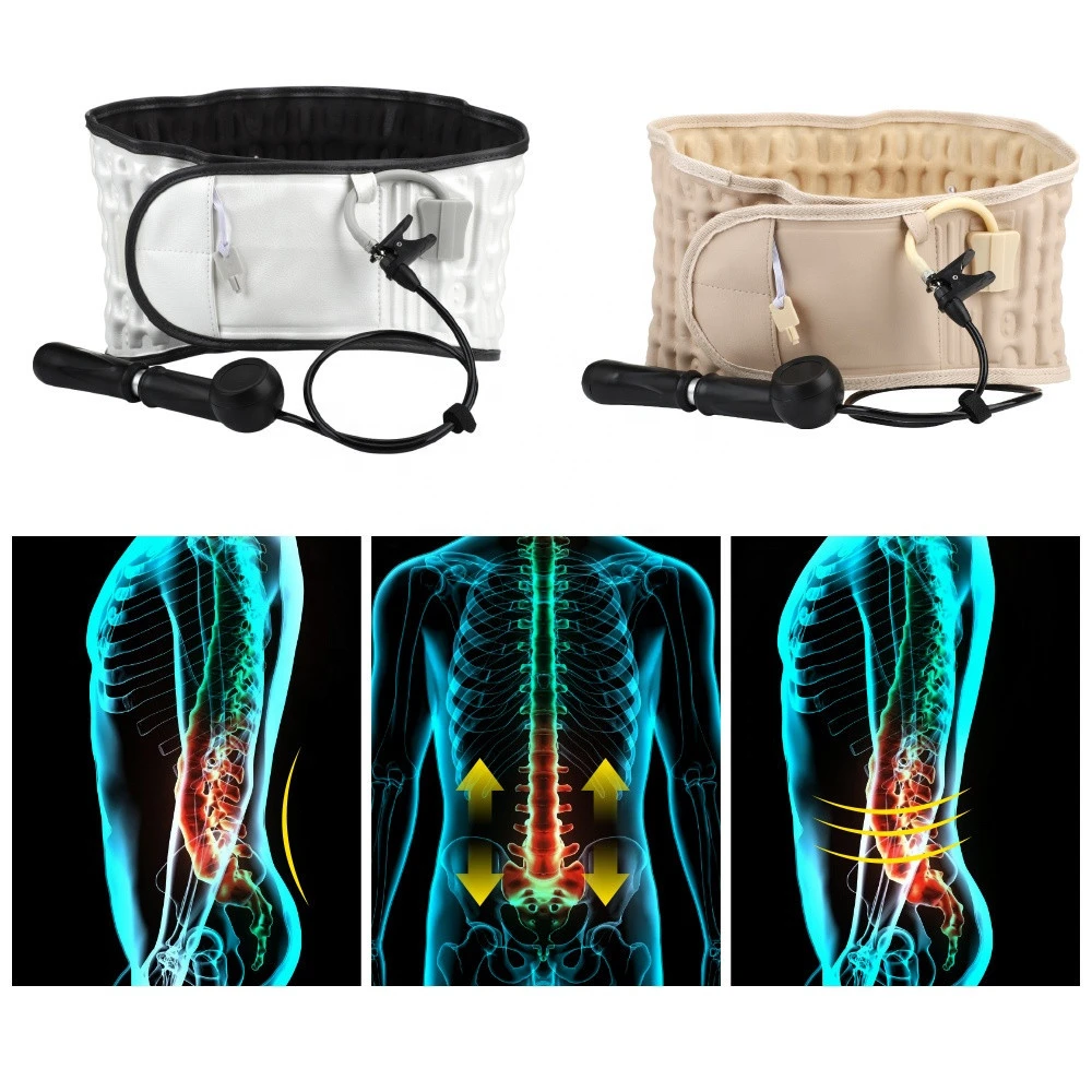 Inflatable Lumbar Belt Decompression Back Belt Brace Lower Lumbar Support for Back Pain Relief Waist Brace Pain Release