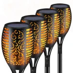 IP65 LED Solar Flickering Flame Torch Lights Outdoor Landscape Decoration Light Solar Dancing Flame Light Garden Lamp