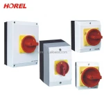 IP65 waterproof rotary isolator switch from horel