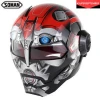 Ironman Motorcycle Open Face Helmet Flip up Verspa Street Capacetes Casco Soman SM515