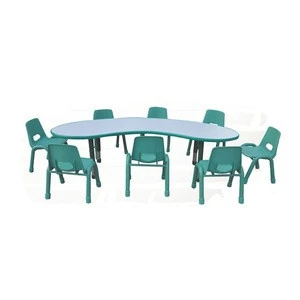 JINGQI High Quality Kindergarten Furniture Sets Children Indoor plastic table and chair for sale