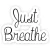 Import Just Breathe - Inspirational Quote Stickers 2.5" Vinyl Decal - Laptop, Decor, Window Vinyl Decal Sticker from China